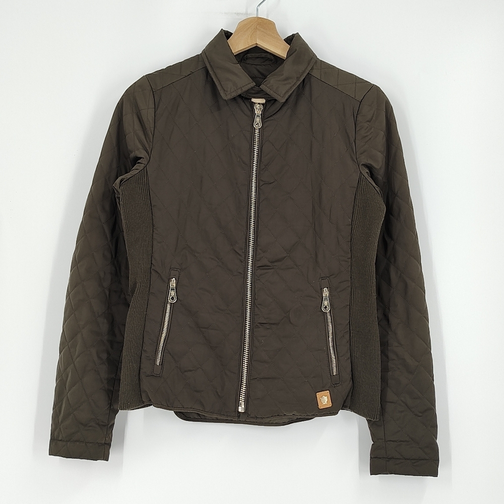 Massimo Dutti Quilted Zip Jacket